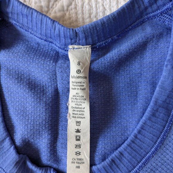 Lululemon Swiftly Tech Long Sleeve Crew Sz 8 - Picture 3 of 5